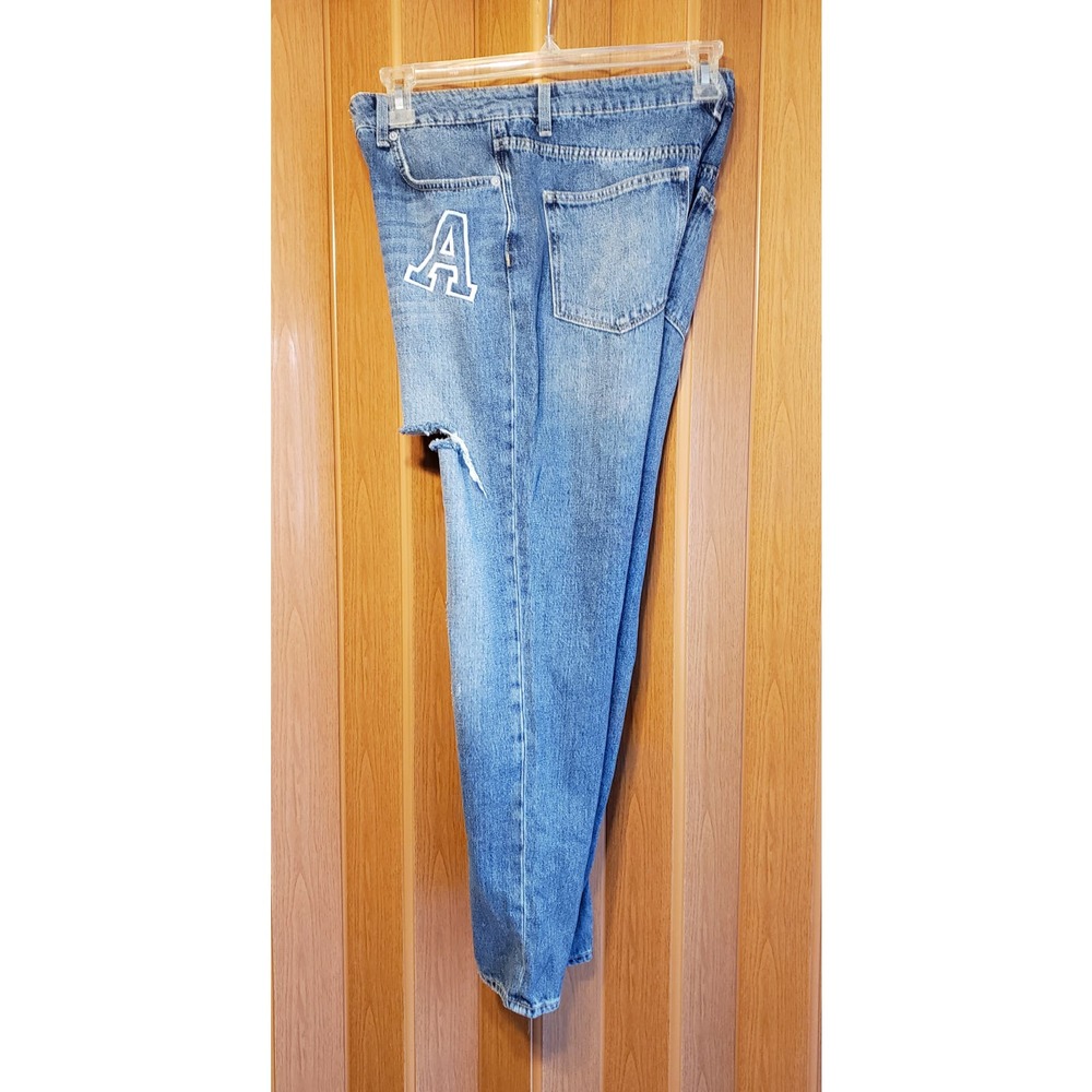 No Boundaries cotton 11 blue 93 denim crew patch and embroidered A denim jeans